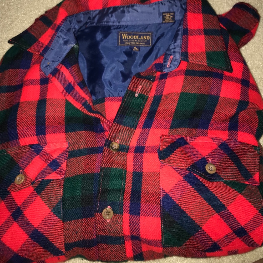 Thick Woodland flannel!